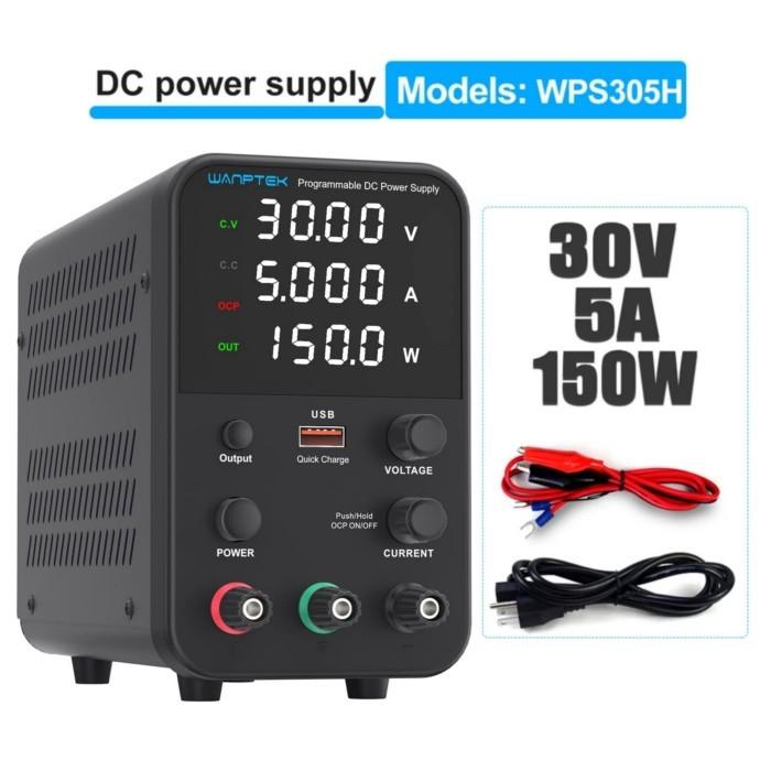 Gambar Power Supply Adjustable 30V 10A DC Catu Daya Listrik SPS-C3010 - 30V 5A wps305h dari MOTORUN STORE undefined Tokopedia