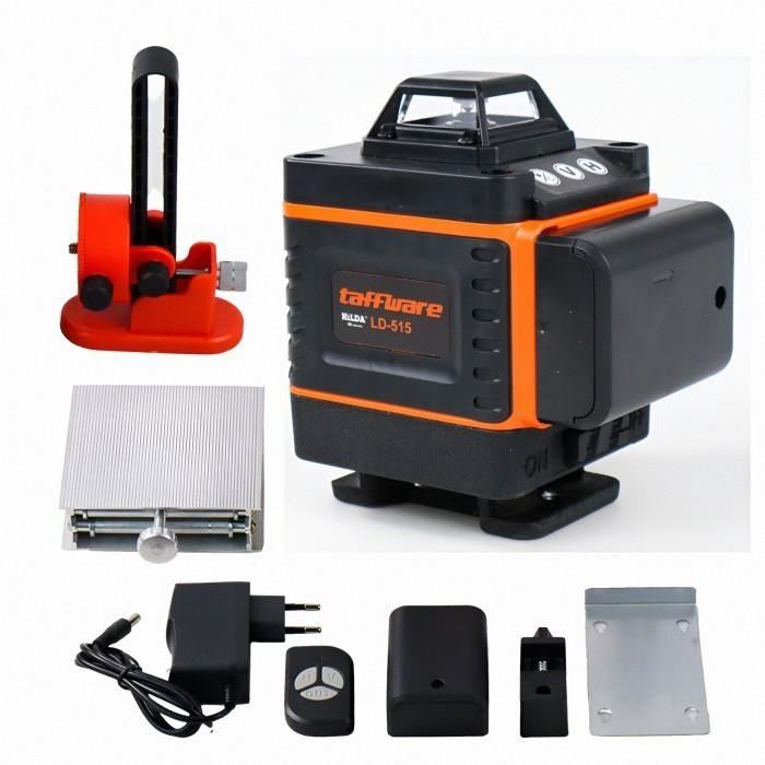 Gambar Laser Level 16 Garis 4D Self Leveling Laser Siku Bangunan Hilda LD-515 - OREN 1 Baterai dari MOTORUN STORE undefined Tokopedia