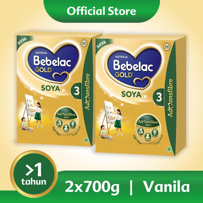 Gambar Paket 2 - Bebelac Gold Soya 3 Vanila Formula Soya Bubuk 700 GR dari Barberstore1 undefined Tokopedia