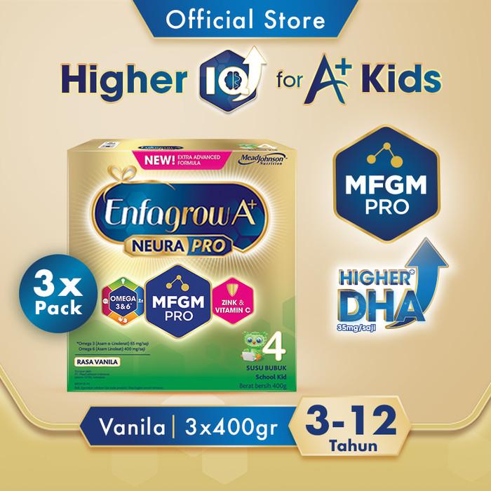 Gambar Enfagrow A+ 4 Susu Formula Vanila 400g x 3 dari Barberstore1 undefined Tokopedia