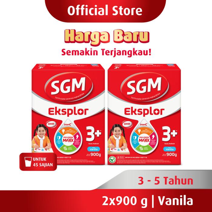 Gambar SGM Eksplor 3+ dengan IronC Susu Bubuk Rasa Vanilla 900GR x 2 dari Barberstore1 undefined Tokopedia
