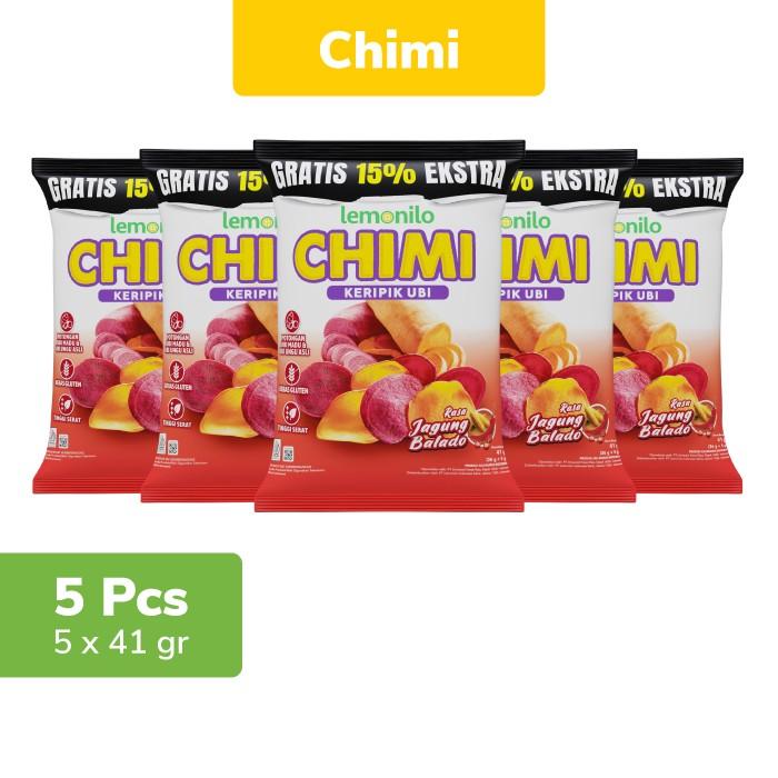 Gambar DI(RAME) 5 PCS LEMONILO CHIMI UBI JAGUNG BALADO 41G dari nurhapsahstore297 undefined Tokopedia