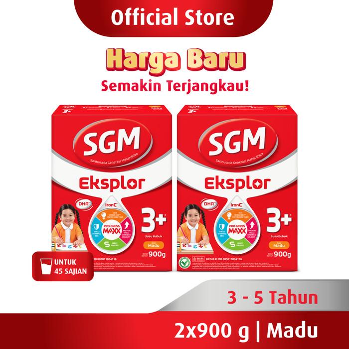 Gambar SGM Eksplor 3+ dengan IronC Susu Bubuk Rasa Madu 900GR x 2 dari Barberstore1 undefined Tokopedia