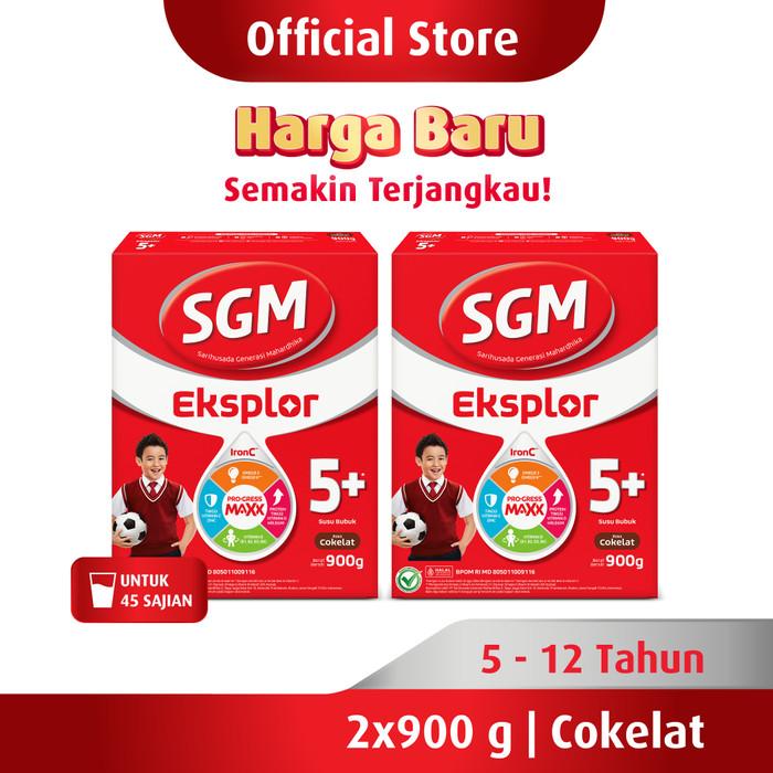 Gambar SGM Eksplor 5+ dengan IronC Susu Bubuk Rasa Cokelat 900GR x 2 dari Barberstore1 undefined Tokopedia