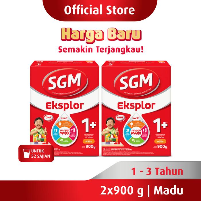 Gambar SGM Eksplor 1+ dengan IronC Susu Pertumbuhan Rasa Madu 900GR x 2 dari Barberstore1 undefined Tokopedia