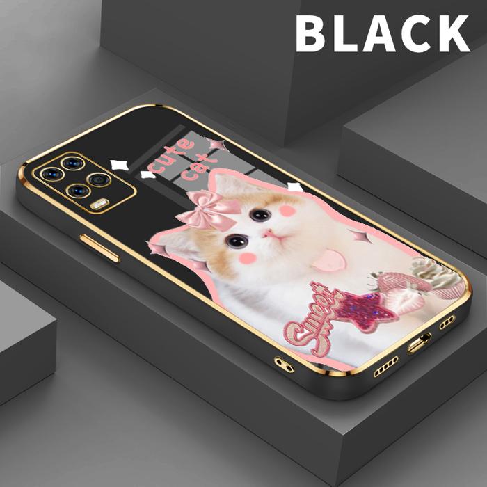 Gambar Casing Hp For OPPO A54 A54s 5G  A52018 2020 AX5 A5S AX5S A52 A53 2020 A53s Kucing manis Shoftcase slim shockproof silicon soft case premium - Black, OPPO AX5s dari parabatokoresmi undefined Tokopedia