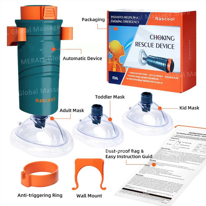 Gambar CPR Auto First Aid Choking Rescue Device Travel Home Choking Emergency Device Adult Children Portable Asphyxia Rescue Machine dari kunimi store undefined Tokopedia