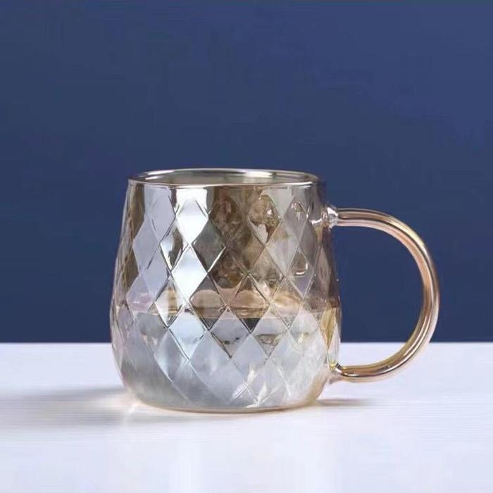 Gambar [MS] Teko Air Kaca Diamond / Ketel Air Minum / Pitcher / Jug - Gelas 1pcs dari mayshop89_NEW undefined Tokopedia