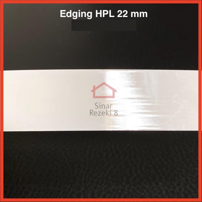 Gambar Edging HPL 22 mm PUTIH WHITE KILAP Glossy Pinggir Meja Solid taco PVC dari CV MAKMUR PRATAMY undefined Tokopedia