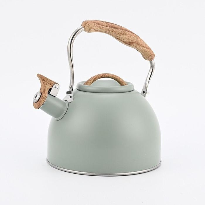 Gambar [MS] Teko Air Estetik / Teko Air Siul Stainless Steel 3 Liter - Hijau dari mayshop89_NEW undefined Tokopedia