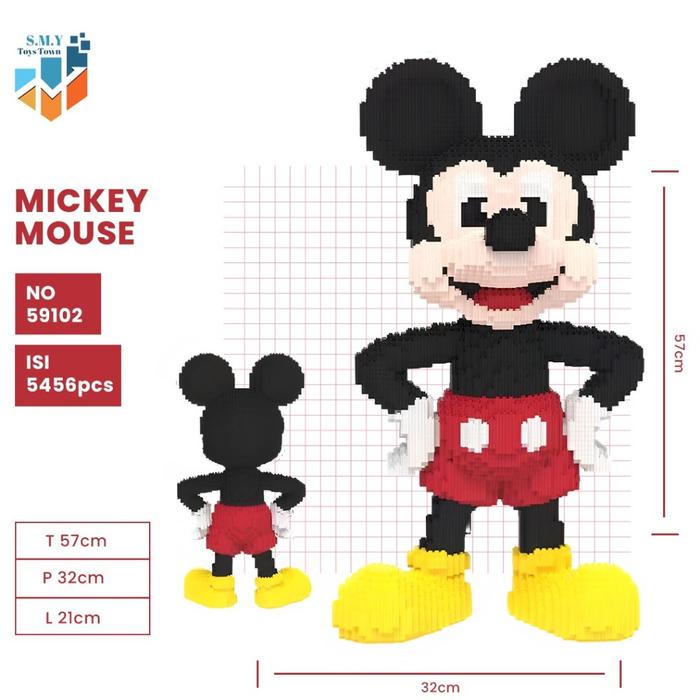 Gambar Nano Blocks Mickey Mouse BigKarakter Animasi 3D Model, Mainan Blok Susun, Bricks Konstruksi DIY Magic Block Hadiah Kado Anak - Mickey Mouse dari toko rusta undefined Tokopedia