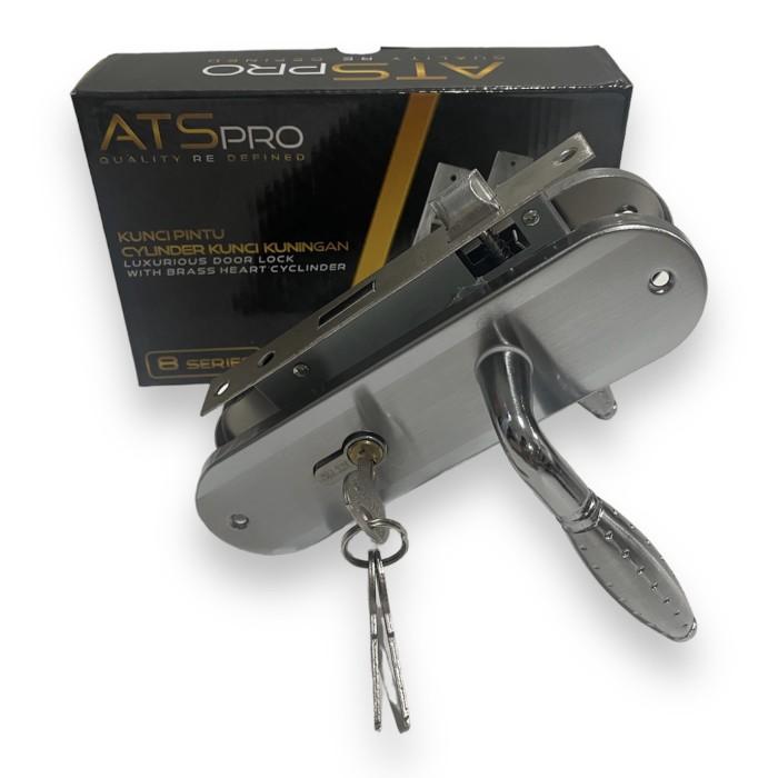 Gambar Handle kunci pintu tanggung Ats pro 20cm 8203 - Silver dari SINAR TERANG undefined Tokopedia
