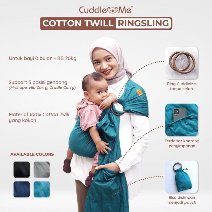 Ringsling Gendongan Ring Sling Bamboo Cuddle Me Ready] Ring Sling