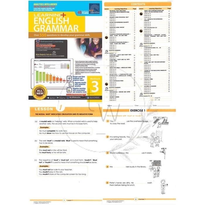 Jual BUKU FISIK SAP Learning+ English Grammar Workbook 1 2 3 4 5 6 ...