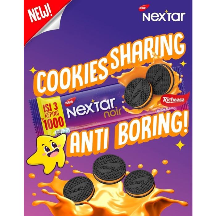 Gambar TERBARU Nextar Noir Rhicoco | Cookies & Cream | 10 Bks @ 22 g | Nabati dari Peroci undefined Tokopedia