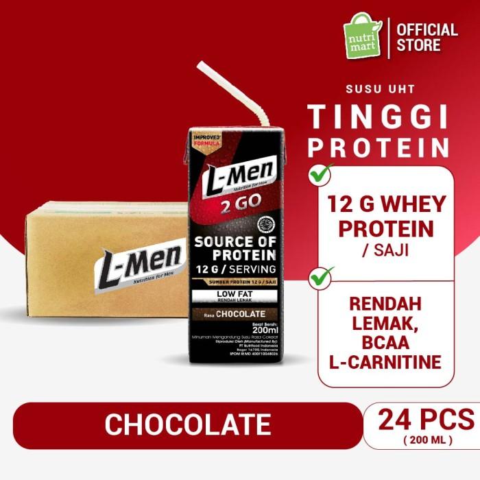 Gambar smansator L-Men Hi Protein 2 Go Chocolate (24 pcs) - 12gr Protein / Serving dari smansator undefined Tokopedia