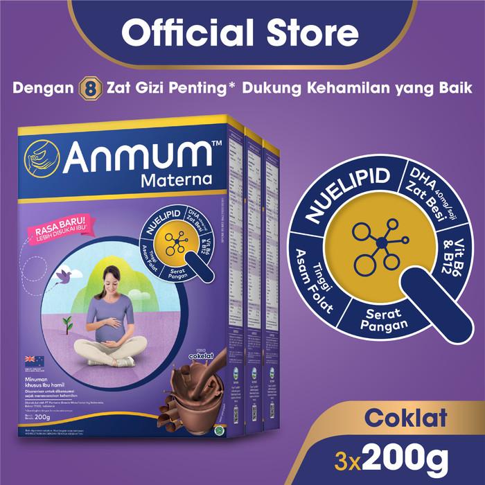 Gambar MomBaby- Anmum Materna Susu Bubuk Cokelat 3 x 200g - Susu Ibu Hamil dari maisya store28 undefined Tokopedia