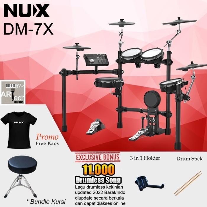 Gambar Drum Elektrik NUX DM 7X / DM7X / DM7 X Electric Drum - Drum-Kursi dari Artech Music undefined Tokopedia