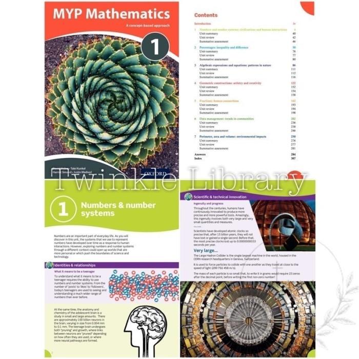 Gambar BUKU CETAK MYP Mathematics Year 1 / 2 / 3 / 4 & 5 (Standard & Extended) A concept-based approach - IB MYP Series / Middle Years Programme | Materi Matematika SMP SMA - Year Maths 1 - Year Maths 1 dari 1boostore undefined Tokopedia