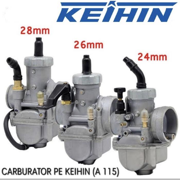 Gambar Karburator Carbu Karbu KEIHIN PE 24 PE 26 PE 28 / Karbu Pe24 Pe26 Pe28 Karbulator semua motor Grade S 115 - 28 dari Safaah Vilpanidaz undefined Tokopedia