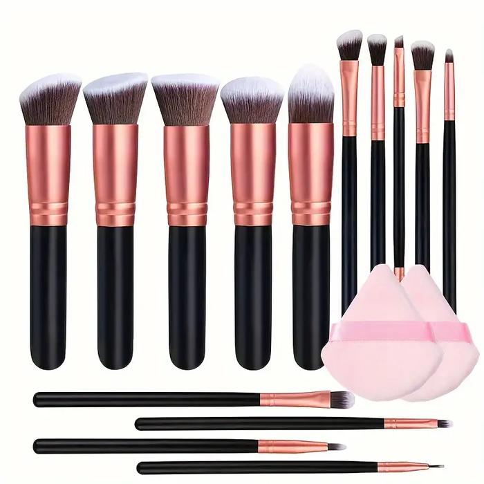 Gambar 14PCS Makeup Brushes Set Professional Foundation Eye Shadow Concealers Blending Blush Brush Kabuki Soft Fluffy Women Beauty Tool dari mmmaryatii undefined Tokopedia