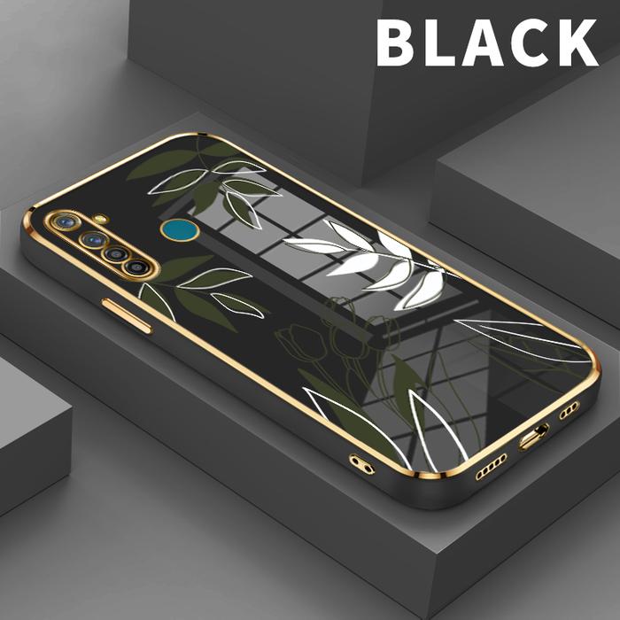 Gambar Casing Hp For  Realme 5pro 5 5i 2 3 Pro 3 3i 5s Bunga hijau kecil Shoftcase slim shockproof silicon soft case premium - Black, Realme 2 Pro dari parabatokoresmi undefined Tokopedia