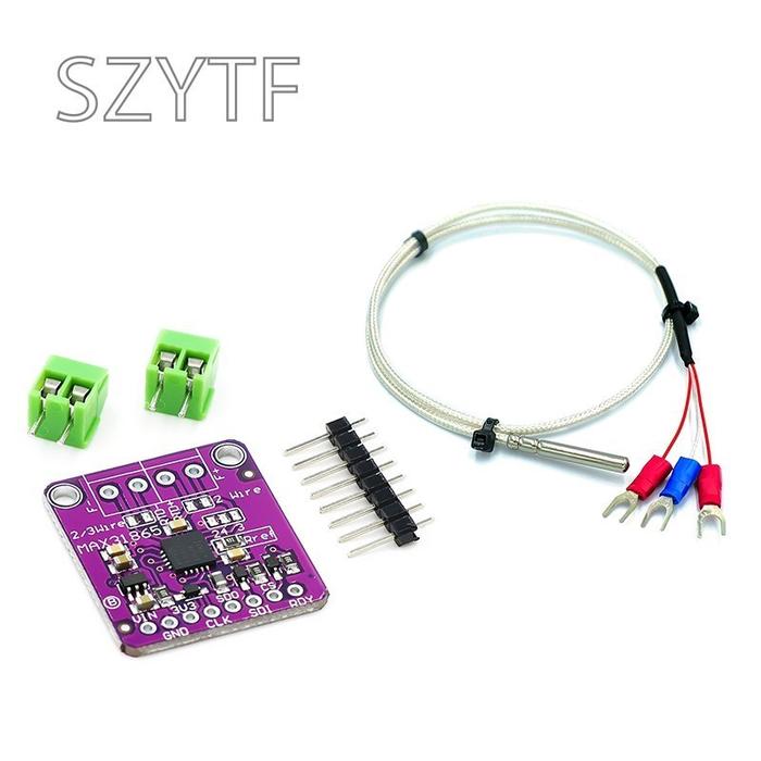 Gambar MAX31865 Temperature Sensor Module GY-MAX31865 RTD Digital Conversion Module Electronic DIY Board PT100-PT1000 for Arduino dari rrreiskii undefined Tokopedia