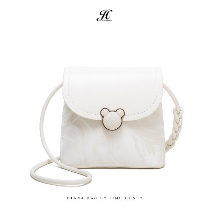 Gambar JIMS HONEY Diana Bag Tas Selempang Wanita Sling Bag Wanita Simple Casual - WHITE dari JIMS HONEY OFFICIAL BANTEN undefined Tokopedia