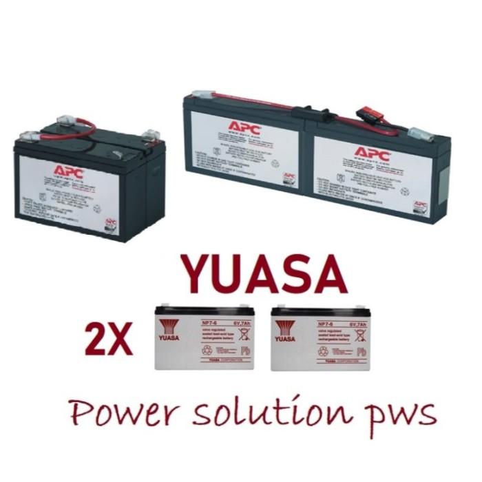 Apc Rbci8 Jual RBC3 RBC18 Battery Competible For UPS APC. 2x Baterai 6V 7Ah - YU ...