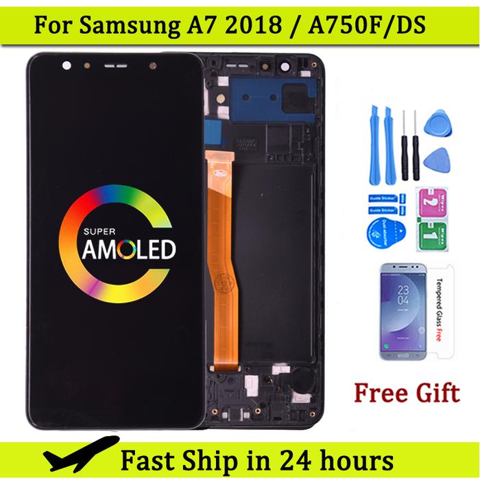 Galaxy A7 Display Lcd A7 2018 Original Lcd Samsung A750 A7 2018