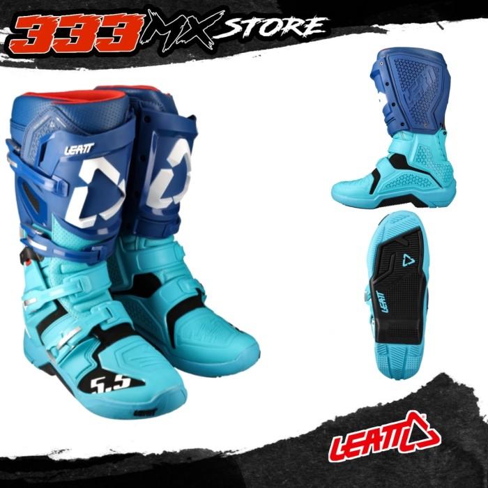 Gambar Sepatu Cross Leatt 5.5 Aqua 2022 Boot Cross Leatt 5.5 2022 Aqua Ready dari Titi Shoes Safety undefined Tokopedia