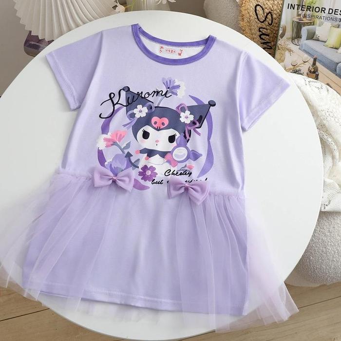 Gambar Dress Anak Perempuan Princess Motif Sanrio Kuromi Melody Cinnamoroll Import Terbaru - Kuromi, 8 dari CocoNanas Shop undefined Tokopedia