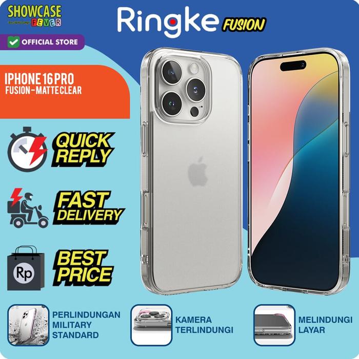 Gambar Ringke Compatible For Casing iPhone 16 Pro Fusion Bold Magnetic / Card / Fusion X / Onyx /Rugged Gear / Silicone Softcase Slim Armor Softcase Tahan Banting Military Drop Shock Anti Crack Bening Clear Matte Tempat Kartu Magsafe - Fusion-Matte dari ShowcaseFever Kota Administrasi Jakarta Utara Tokopedia