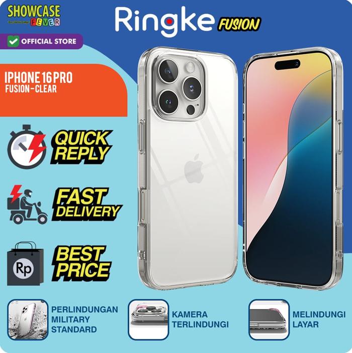 Gambar Ringke Compatible For Casing iPhone 16 Pro Fusion Bold Magnetic / Card / Fusion X / Onyx /Rugged Gear / Silicone Softcase Slim Armor Softcase Tahan Banting Military Drop Shock Anti Crack Bening Clear Matte Tempat Kartu Magsafe - Fusion-Clr dari ShowcaseFever Kota Administrasi Jakarta Utara Tokopedia
