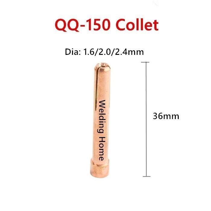 Gambar QQ-150 Tig Argon Las Torch Head Collet Body Long Back Cap QQ150 Kerami - Collet 2.0 5pcs dari Welding Home undefined Tokopedia