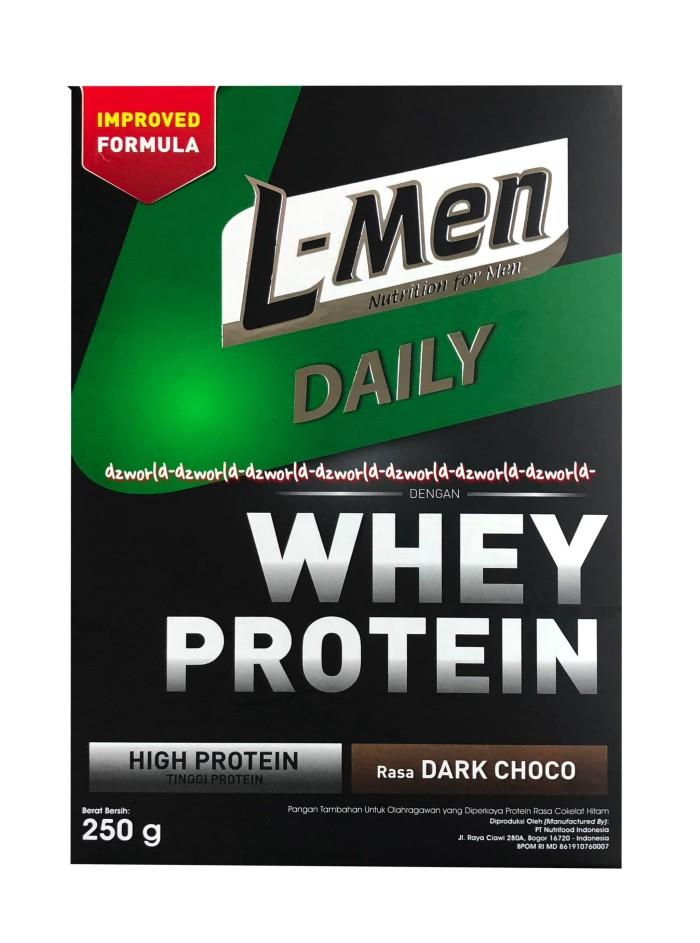 Gambar L-Men Daily Whey Protein Rasa Dark Choco 250gr Susu Lmen Coklat dari abadi tunggal jaya undefined Tokopedia