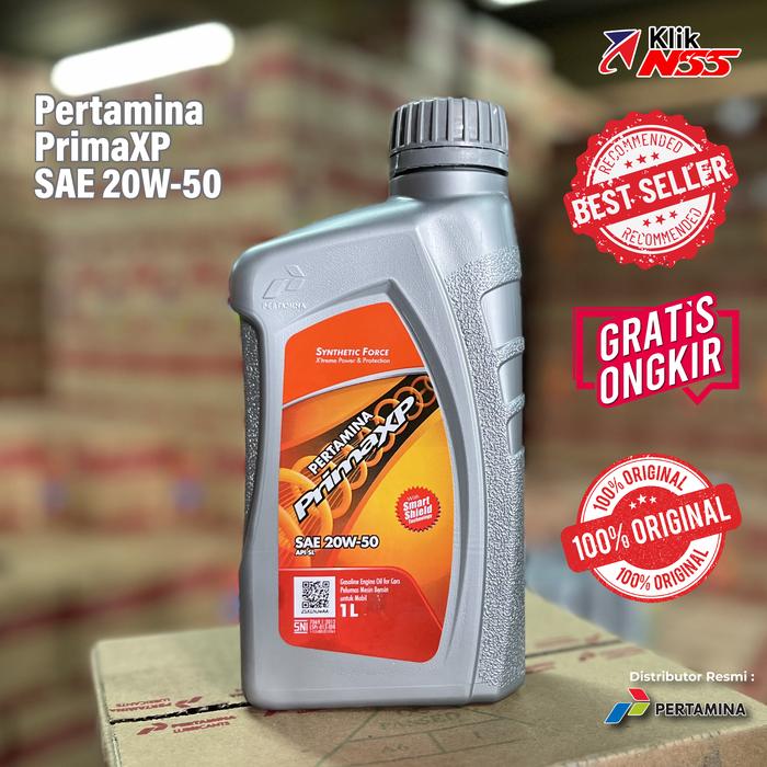 Gambar Oli Mobil Pertamina PRIMA XP 20W-50 API SL 1L | A070106018 dari Kliknss Parts undefined Tokopedia