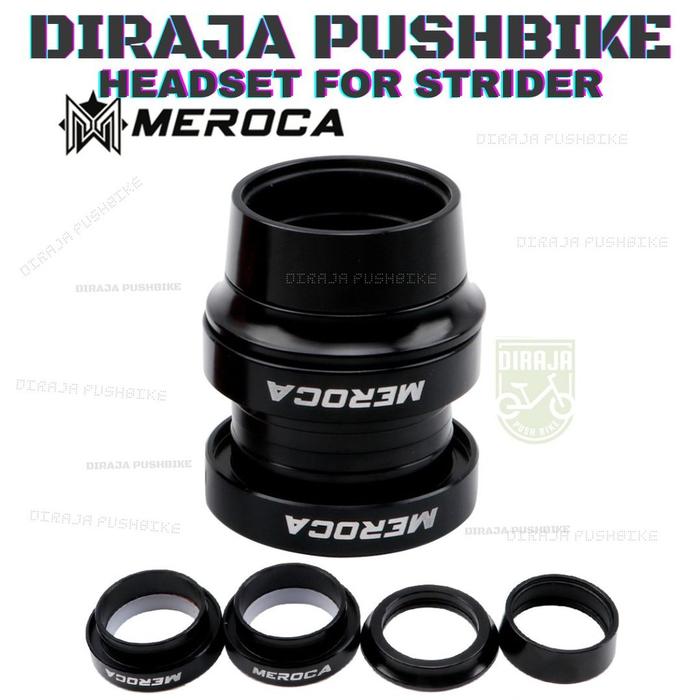 Gambar Headset Strider Meroca Ringan 29.6 mm Pushbike Balance Bike Upgrade Race - Hitam dari DIRAJA PUSHBIKE undefined Tokopedia