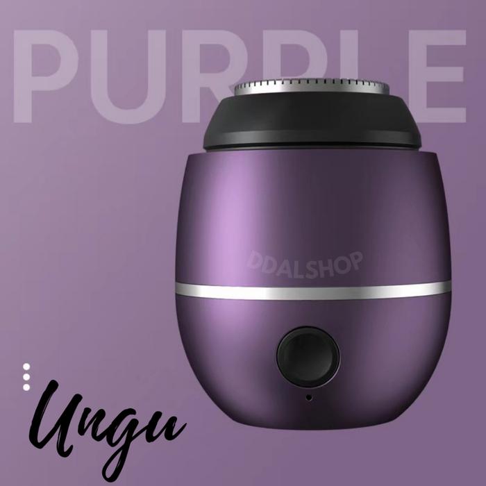 Gambar Mesin Cukur Jenggot Electric Mini Portable Alat Cukuran Kumis Bulu Ketiak Elektrik Pisau Shaver Type C Rechargeable - Purple dari DDALSHOP undefined Tokopedia