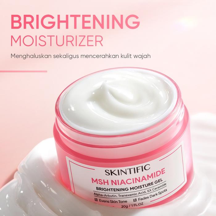 Gambar [THEGLOW STORE] 2PCS SKINTIFIC MSH NIACINAMIDE BRIGHTENING MOISTURE GEL 30G KRIM PENCERAH KRIM PEMUTIH DAY CREAM NIGHT CREAM MOISTURIZER KRIM WAJAH FACE CREAM PELEMBAB WAJAH SKINTIFIC MOISTURIZER NIACINAMIDE MOISTURIZER READY STOCK ORI SKINTIFIC MURAH - 1 pc dari theglow store undefined Tokopedia
