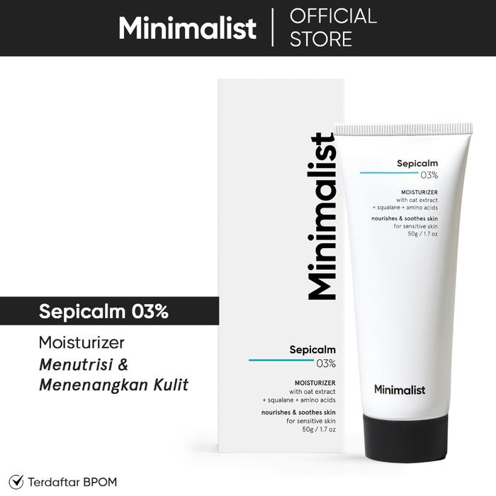 Gambar [THEGLOW STORE] MINIMALIST 3% SEPICALM MOISTURIZER | PELEMBAB WAJAH UNTUK MENGHIDRASI DAN MENENANGKAN KULIT | 50G MURAH dari theglow store undefined Tokopedia