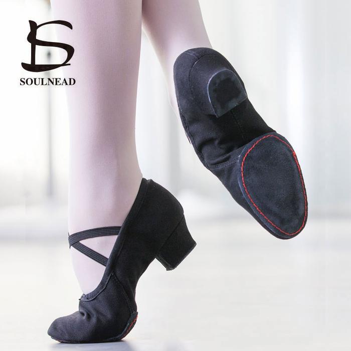 Jual New Women Dance Shoes Girls Ballet Jazz Salsa Shoes Soft Sole