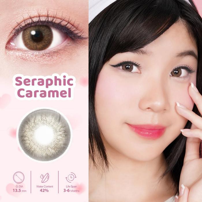 Gambar Softlens LUVUBBLE Seraphic Series 14.5 MM by CTK / Softlen Soflen Softlense Warna Normal - Seraphc Caramel dari Kacamata Medan undefined Tokopedia