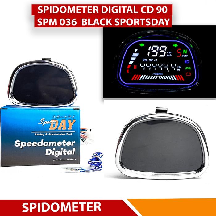 Gambar BILED SET BATOK CD 90 + SPIDOMETER DIGITAL SPORTSDAY BATOK CD 90 SET BILED + SPIDOMETER DIGITAL - SPIDO DIGITAL dari Ave Motor undefined Tokopedia