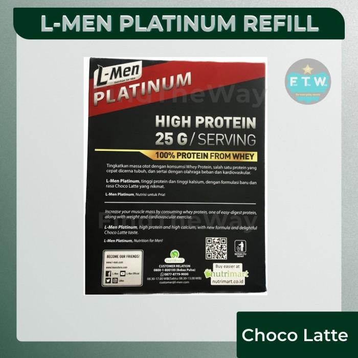 Gambar Ready Gan L-Men Platinum 800Gr Choco Latte - 25G Protein Lmen Refill Pack L Men Ready Gan dari Lost Land_ undefined Tokopedia