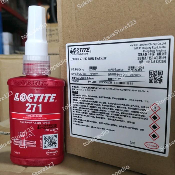Gambar Original Loctite 271 Lem Baut 50 Ml Promo dari Berlin Shoppp undefined Tokopedia