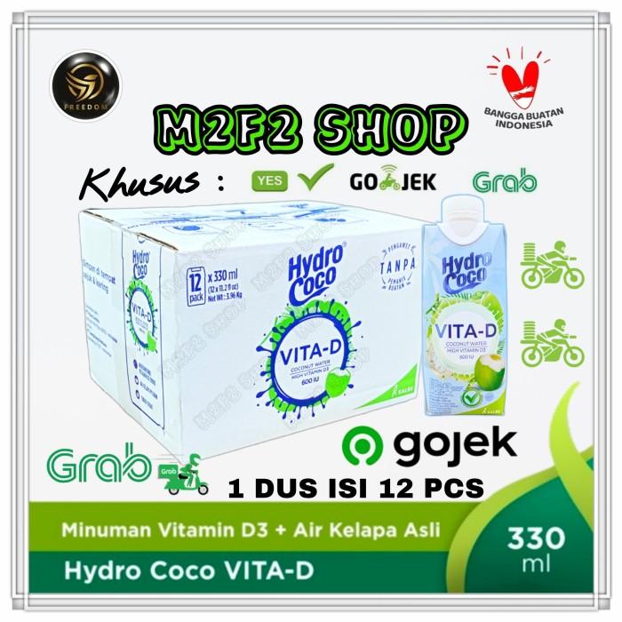 Gambar MINUMAN AIR KELAPA HYDRO COCO VITA-D - 330 ML (KHUSUS GOJEK/GRAB) 100% ORIGINAL dari Elysiumshop undefined Tokopedia