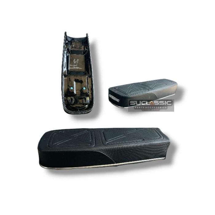 Gambar Jok CB Downsize 9cm Kulit MBtech Galvanis Anti Gembos - Karbon XX dari @robert_classic undefined Tokopedia