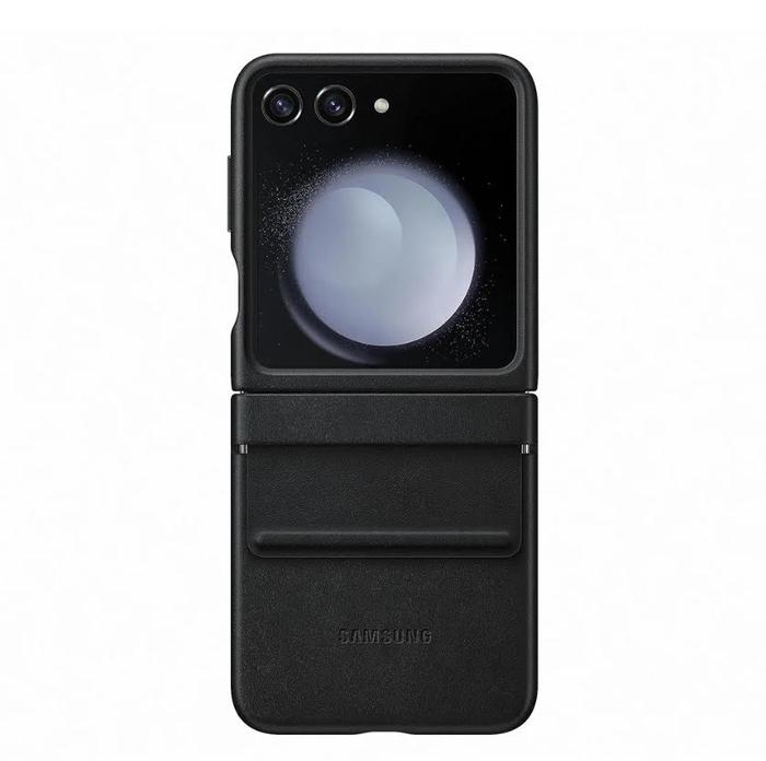 Gambar Leather Case Samsung Galaxy Z Flip 5 Flip5 5G Casing Flap Eco Hard Case Cover - Hitam dari wenz acc2 undefined Tokopedia