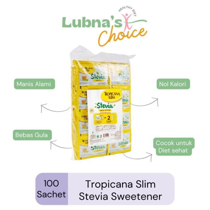 Gambar Spirit!! Tropicana Slim Sweetener Stevia 100 sachet - Pemanis Alami Nol Kalori dari MAKTIP NIKIH112 undefined Tokopedia